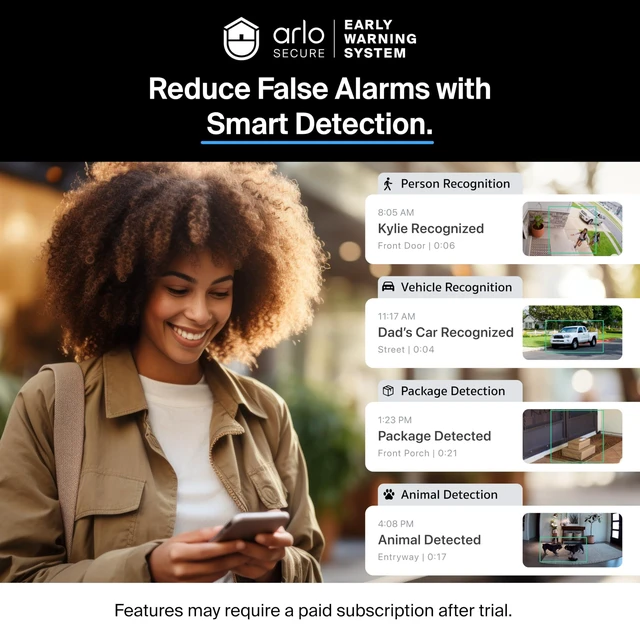 Alt view image 10 of 14 - Video Doorbell 2K (2nd Gen) Wireless or Wired - 1-Cam | 2K HDR head-to-toe video; Front door security; Package & person detection; Night vision, 2-way audio; 1-mo subscription incl.