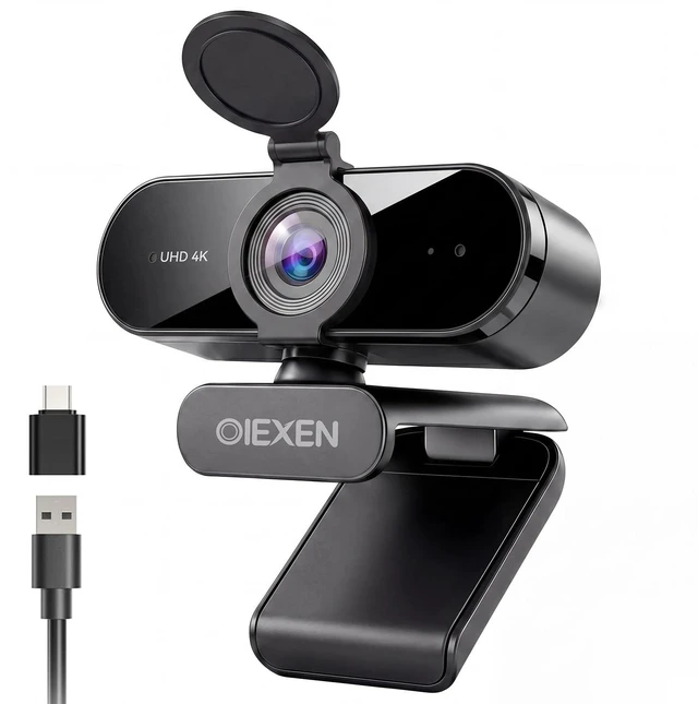 Alt view image 8 of 14 - 4K Ultra HD Webcam with 1/2.8"CMOS Sensor,PDAF Autofocus,1080P@60FPS | Dual Noise-Canceling Mics,Privacy Cover,USB Streaming Webcam for PC/Mac,Gaming,Video Calling,Live Streaming&Meetings