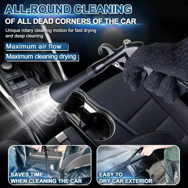Alt view image 9 of 12 - Car Cleaning Gun Detailing Interior Dryer Air Blow Gun, High Pressure Blower Gun, Car Detailing Kit Interior Cleaner, Car Detailing Tools for Car Quickly Blasts Dirt and Dust Works with Air