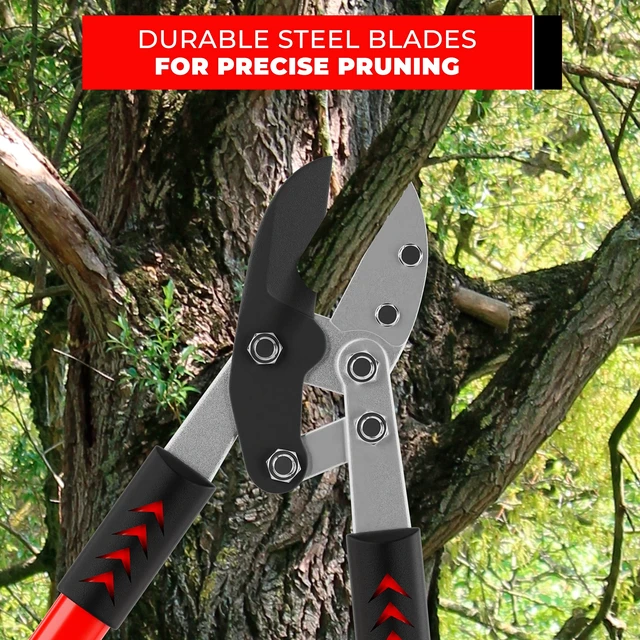 Alt view image 14 of 14 - GG12A Anvil Lopper with Compound Action, 30 Inch Tree Trimmer & Branch Cutter, Heavy Duty Tree Pruner with 2 Inch Cut Capacity, Chops Thick Dry Branches with Ease