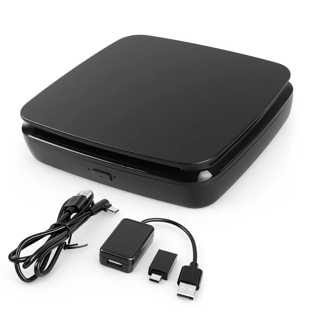 Alt view image 8 of 14 - Portable External CD Player for Car with Bluetooth and USB/Type-C Connection, CD Player for Car Audio Systems/TV/MacBook pro/Laptops Desktops/Bluetooth Speaker with Plug and Play