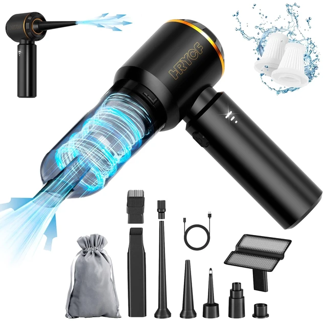 Alt view image 8 of 14 - Cordless Car Vacuum Cleaner,20000Pa Powerful Suction Handheld Vacuum(Black) | Portable Rechargeable Vacuum for Car Interior, Home, Office and Pet Hair,80000RPM Brushless Motor