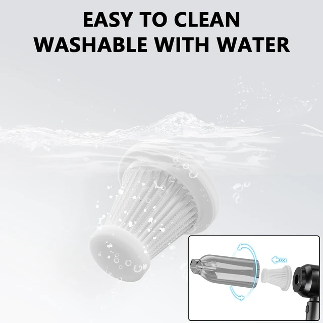 Alt view image 11 of 14 - Cordless Car Vacuum Cleaner,20000Pa Powerful Suction Handheld Vacuum(Black) | Portable Rechargeable Vacuum for Car Interior, Home, Office and Pet Hair,80000RPM Brushless Motor