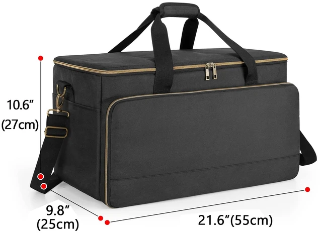 Alt view image 14 of 14 - Large Travel DJ Cable File Bag with Inner Detachable Divider | with Padded Compartment for 15.6 Laptop, Cable Organizer Bag for Cords, Sound Equipment, DJ Gear, Musician Accessories