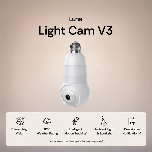 Alt view image 9 of 14 - Bulb Security Camera Wireless Outdoor Indoor, 2K 360° Pan Tilt | Color Night Vision, Spotlight, 2.4&5GHz Wi-Fi, Porch Light Camera for Home Security, Not for Verizon Cellular Wi-Fi 6 Routers