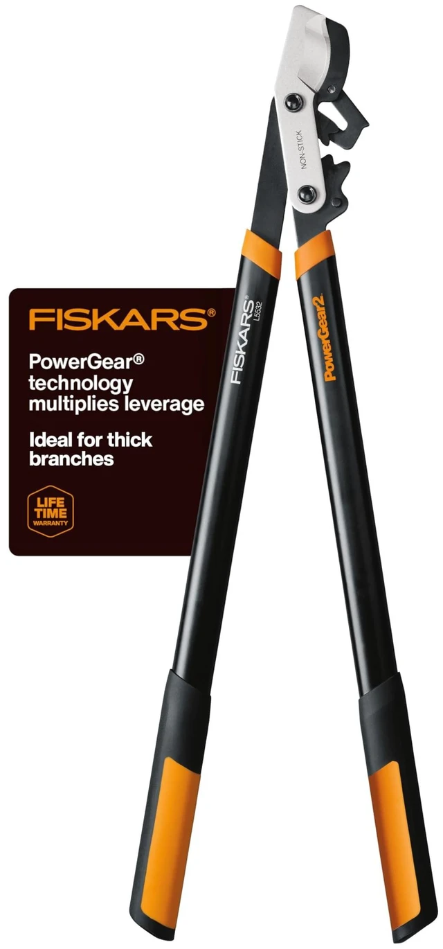 Alt view image 8 of 14 - 32 PowerGear2 Garden Bypass Loppers, 2" Cut Capacity Tree Trimmer | Tree Branch Cutter for Thick Branches, Multiplies Cutting Power for Less Effort, Steel Blade with Low-Friction Coating