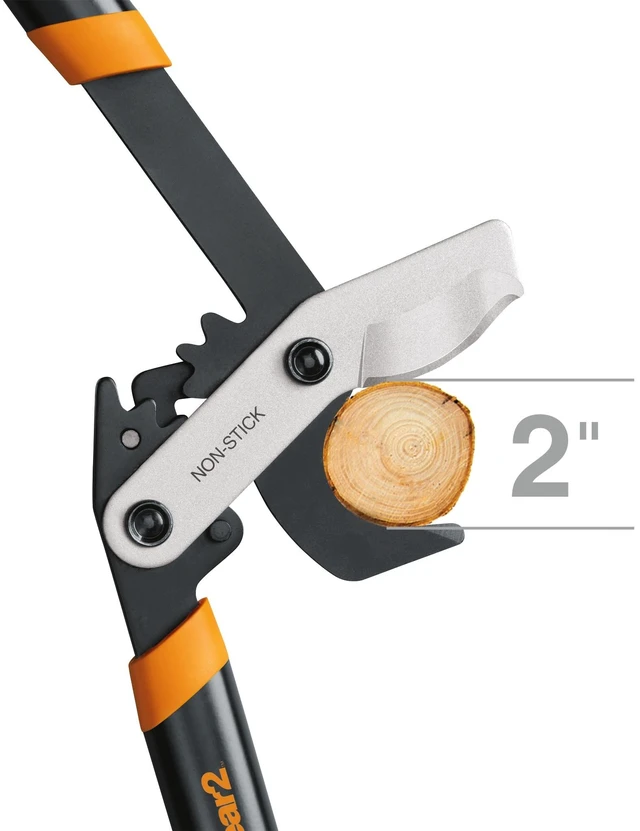 Alt view image 14 of 14 - 32 PowerGear2 Garden Bypass Loppers, 2" Cut Capacity Tree Trimmer | Tree Branch Cutter for Thick Branches, Multiplies Cutting Power for Less Effort, Steel Blade with Low-Friction Coating