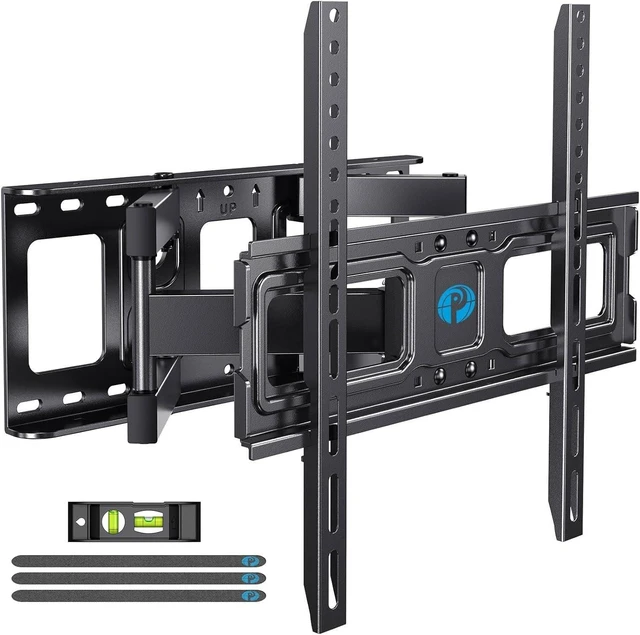 Alt view image 8 of 14 - TV Wall Mount for 26-74 inch LED LCD OLED 4K TVs up to 99lbs, Full Motion TV Mount Bracket Articulating Swivel Extension Tilting Leveling Max VESA 400x400mm, Fits 12/16 Inch Wood Studs