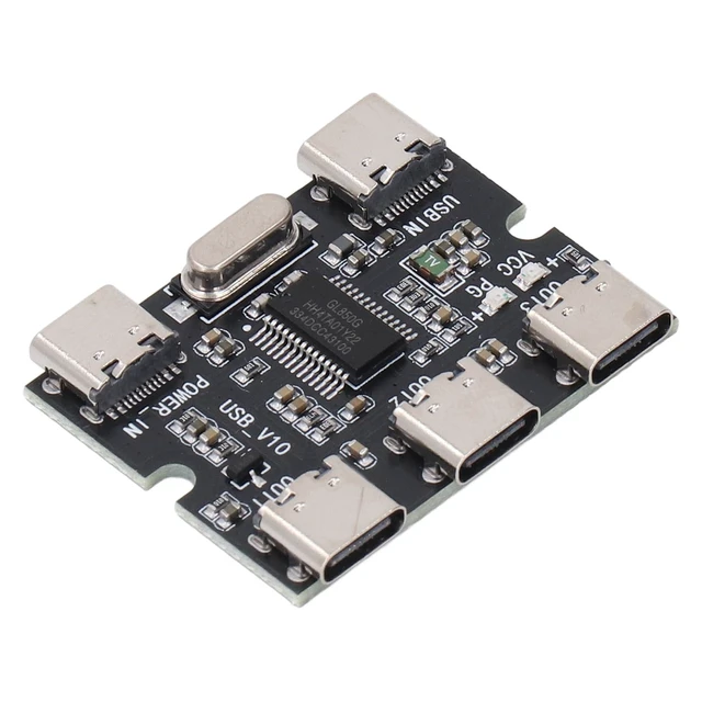 Alt view image 8 of 14 - USB 2.0 HUB Module, 5V for GL850G Chip USB2.0 Concentrator USB Expansion Module Low Energy Consumption Type C Interface for Computer