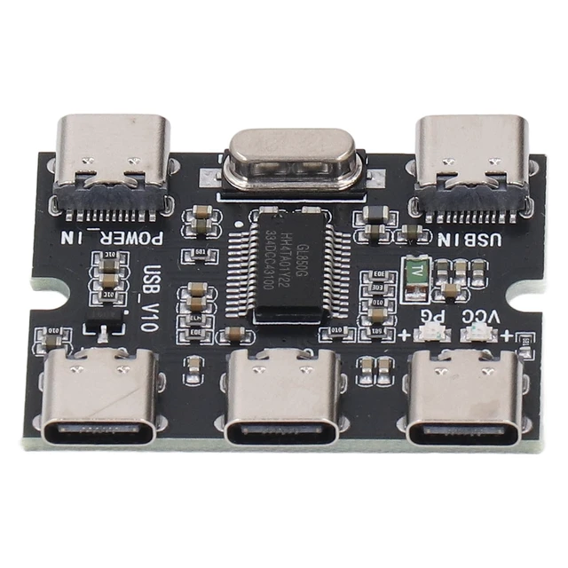 Alt view image 10 of 14 - USB 2.0 HUB Module, 5V for GL850G Chip USB2.0 Concentrator USB Expansion Module Low Energy Consumption Type C Interface for Computer