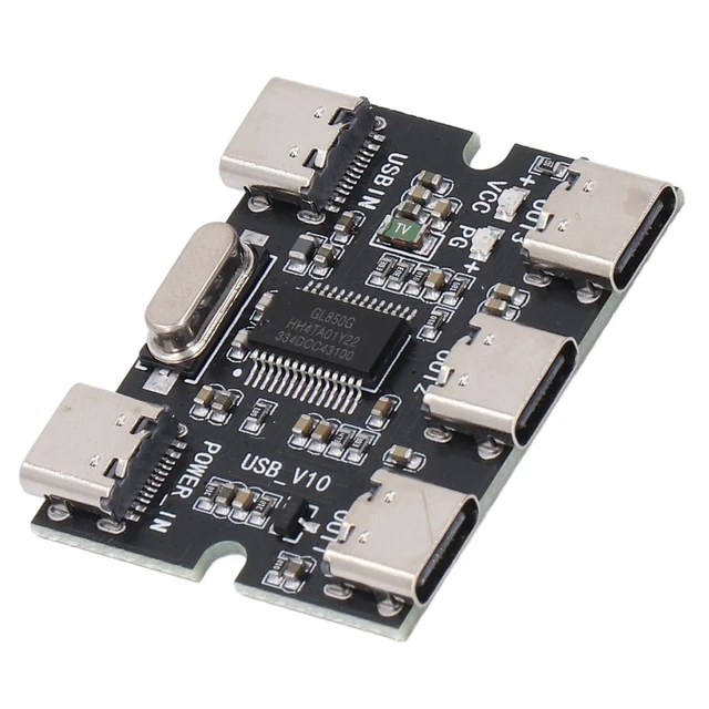 Alt view image 14 of 14 - USB 2.0 HUB Module, 5V for GL850G Chip USB2.0 Concentrator USB Expansion Module Low Energy Consumption Type C Interface for Computer