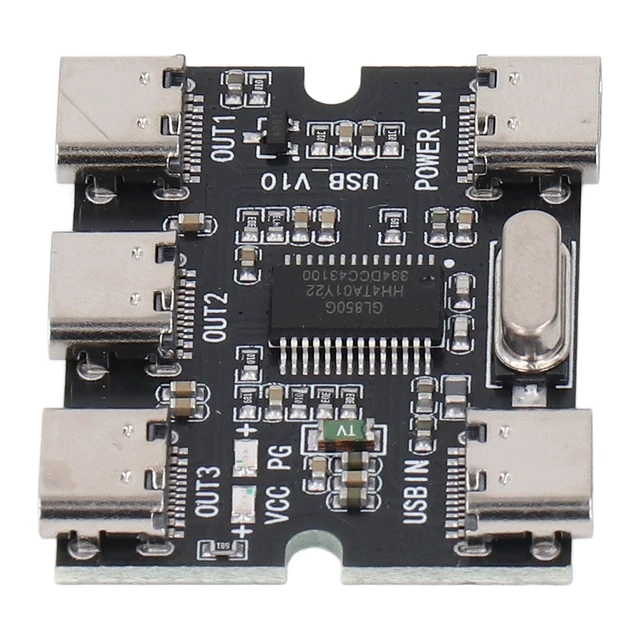 Alt view image 11 of 14 - USB 2.0 HUB Module, 5V for GL850G Chip USB2.0 Concentrator USB Expansion Module Low Energy Consumption Type C Interface for Computer