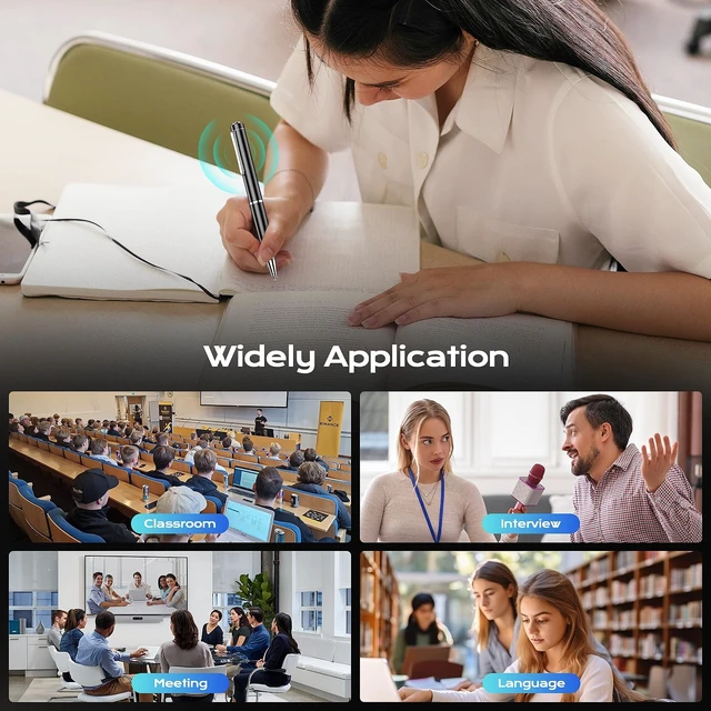 Alt view image 13 of 14 - Voice Recorder with Playback, 128GB Digital Voice Activated Recorder with Intelligent Noise Reduction, Recording Device, 4800Hrs Smart Tap Dictaphone for Lectures Meeting, Class, Work, Interviews