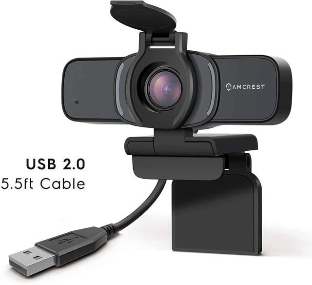 Alt view image 12 of 14 - 1080P Webcam with Microphone & Privacy Cover, Web Cam USB Camera, Computer HD Streaming Webcam for PC Desktop & Laptop w/Mic, Wide Angle Lens & Large Sensor for Superior Low Light (AWC201-B)