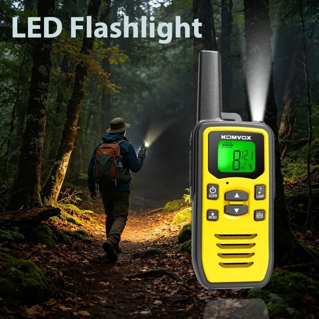 Alt view image 12 of 14 - Rechargeable Walkie Talkies for Adults, Long Range Two Way Radios with NOAA Weather Alert, 36 Channels 2 Way Radio Type-C Charging VOX for Camping Hiking Hunting