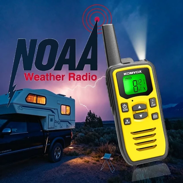Alt view image 13 of 14 - Rechargeable Walkie Talkies for Adults, Long Range Two Way Radios with NOAA Weather Alert, 36 Channels 2 Way Radio Type-C Charging VOX for Camping Hiking Hunting