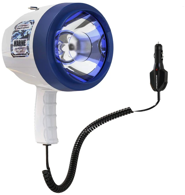 Alt view image 7 of 12 - Marine Spotlight Corded Handheld Corded Spot Lights for Boats 12 Volt DC Glare-Free Halogen Spotlight 9924-H202-01