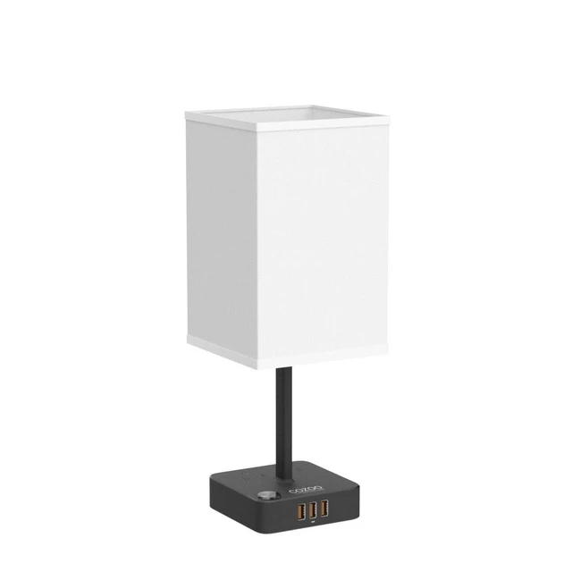 Alt view image 11 of 14 - RGB Remote Bedside Lamp 16 Color Dimming for Nightstand Table White | Remote Control,16 Adjustable Colors,Stepless Dimming with RGB Gradient Mode,Modern Industrial Lamp Fits Bedroom,Nightstand