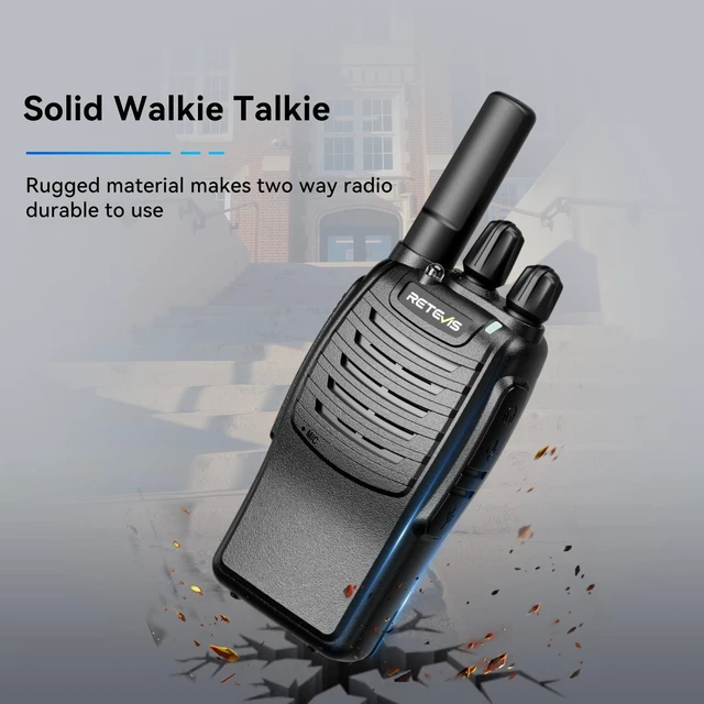 Alt view image 13 of 14 - H-777 Walkie Talkies for Adults Long Range Hand Free Handheld Rechargeable Two Way Radio Business 2 Way Radios with Charger (6 Pack)