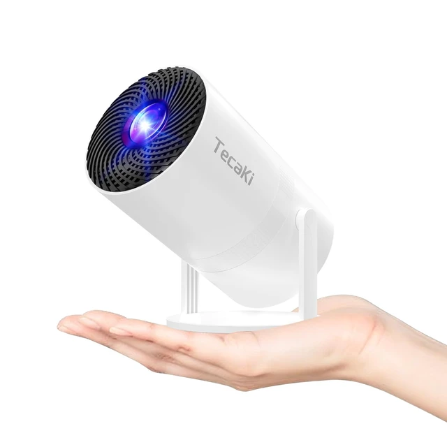 Alt view image 7 of 12 - Mini Projector with WiFi and Bluetooth, Built-in Apps, 210° Rotatable Portable Projector, 1080P Support Movie Projector for Bedroom, Compatible with Smartphone/TV Stick/HDMI/USB