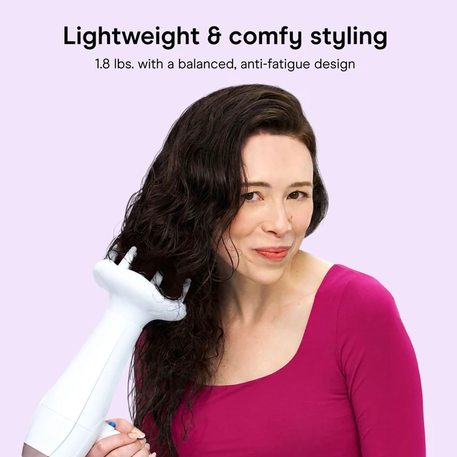 Alt view image 12 of 14 - Double Ceramic Hair Dryer with Diffuser & Concentrator, 1875W | Ionic blow dryer with concentrator and diffuser hair dryer attachments made to smooth frizz and enhance curl definition
