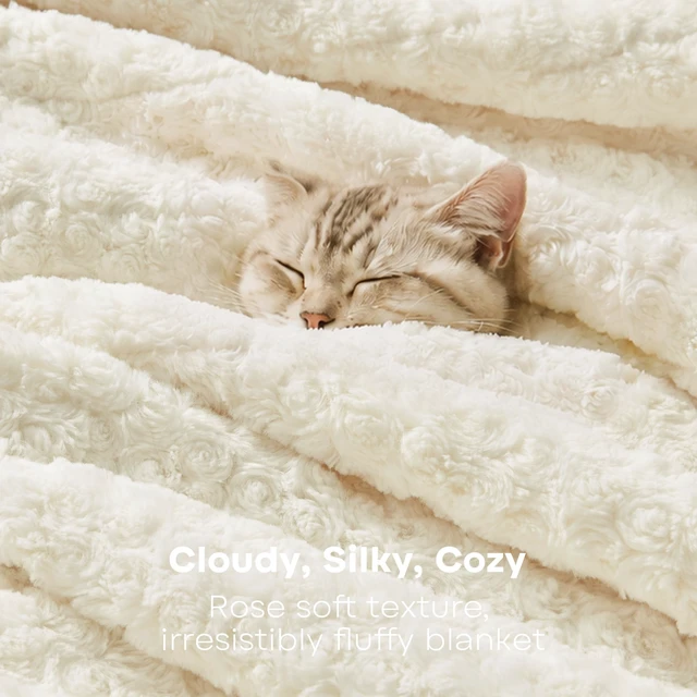 Alt view image 10 of 14 - Electric Heated Blanket,50x60 Heating Throw Luxury Soft Rose Faux Fur Beige | ETL Certified 9 Setting Electric Heated Throw Blanket,Machine Washable Auto Off for couch Bed Office, Gifts