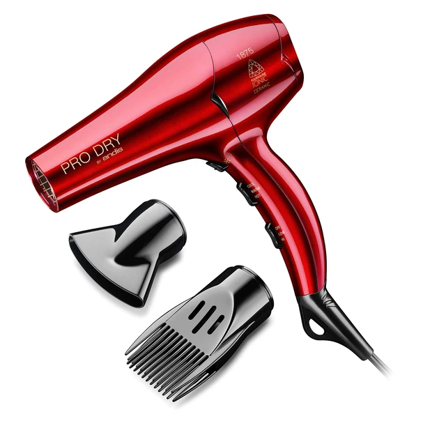 Alt view image 3 of 4 - 30245 1875W Tourmaline Ceramic Ionic Pro Dry Professional Hair Dryer with 3 Heat Settings/2 Speed Settings- Red