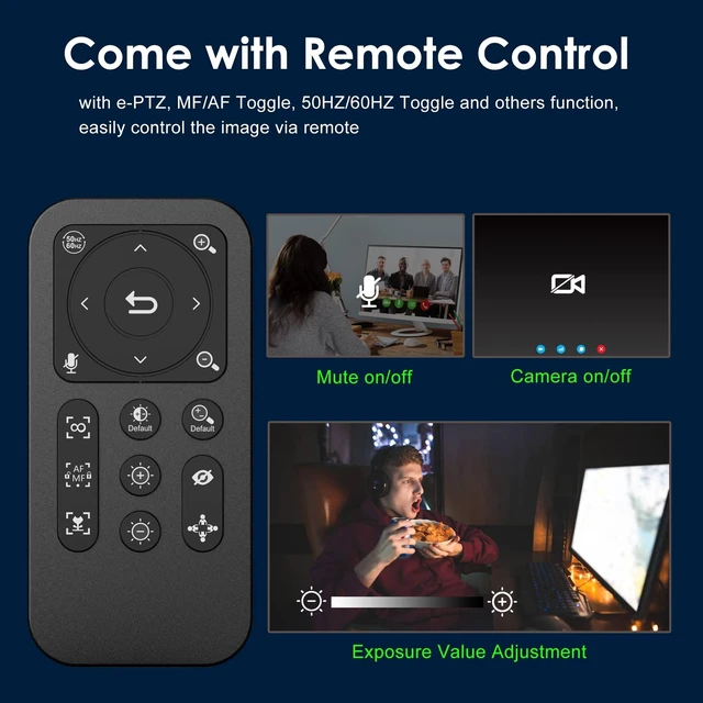 Alt view image 13 of 14 - 2K Webcam for PC/Laptop/Mac, 1080P Computer Camera with RingLight | Remote, Low-Light Correction, 2 Mics, Privacy Cover, Auto Focus Digital Zoom Student Webcam, HDR Web Camera for Skype/Teams