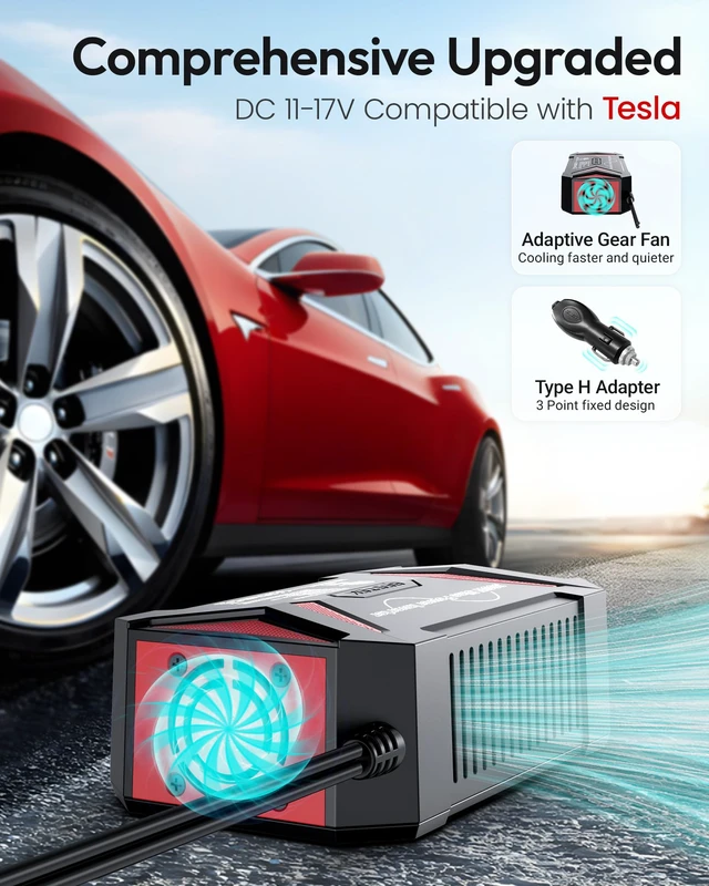 Alt view image 11 of 14 - Pure Sine Wave Power Inverter, 300W DC 12-17V to 110V AC Car Adapter | Vehicle Plug in Cigarette Lighter Outlet Solar Inverter, 4.8A Dual USB Fast Charging Ports for Phone, Laptop, CPAP(Black)