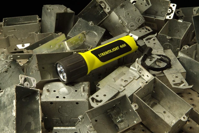Alt view image 10 of 10 - 68201 ProPolymer 4AA HAZ-LO 67-Lumen Flashlight, Yellow | 900 candela peak beam; durable polymer body; IPX7 waterproof