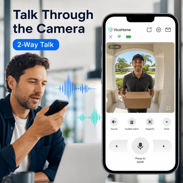 Alt view image 14 of 14 - 355° Pan Rotate Cameras 2 Pack, Security Cameras Wireless Outdoor | 2K Video, Detect & Alert & Respond, SD/Cloud Storage, Color Night Vision, 2-Way Talk, 2.4G WiFi, IP65 Waterproof