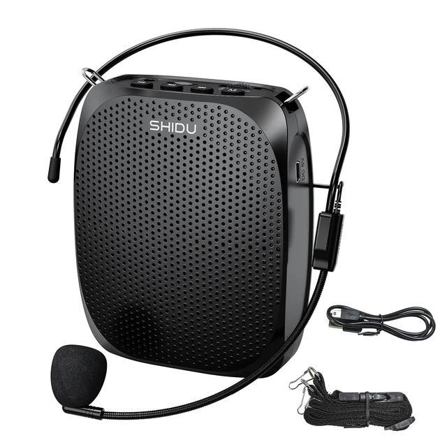 Alt view image 8 of 14 - Voice Amplifier for Teachers Portable Microphone and Speaker | Personal Wired Microphone Headset and Speaker, Mini Pa System for Tour Guides Coaches Classroom Yoga Fitness Instructors