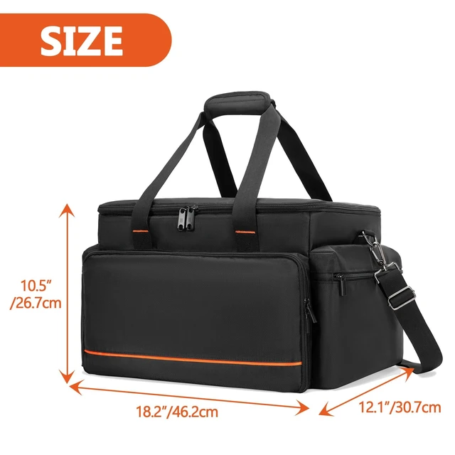 Alt view image 14 of 14 - DJ Cable File Bag with Adjustable Dividers, 15.6'' Laptop Sleeve | Travel Musicians Gig Organizer Bag for DJ Gear , Music equipment and Accessories