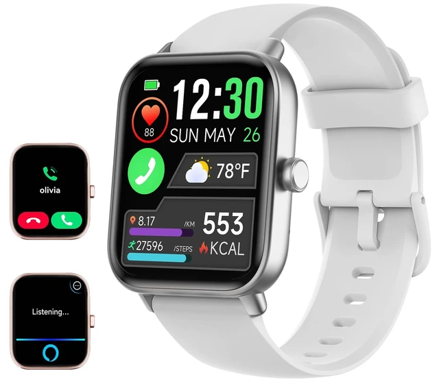 Alt view image 7 of 12 - Smart Watch for Women/Men, Bluetooth Calling, Alexa built-in, iOS Android | Fitness Tracker, Smartwatch with Heart Rate/Sleep Monitor, Waterproof, 1.8" HD Screen, Perfect Smart Gift