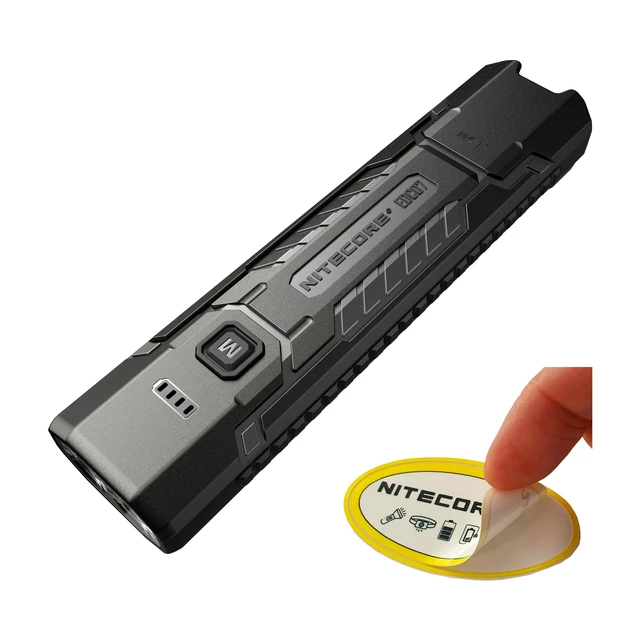 Alt view image 8 of 14 - EDC07 Flat EDC Flashlight, 1500 Lumens USB-C Rechargeable, Triple Color Temperature, Lightweight 2.47 oz, IP67 Waterproof Everyday Carry Light (Black)