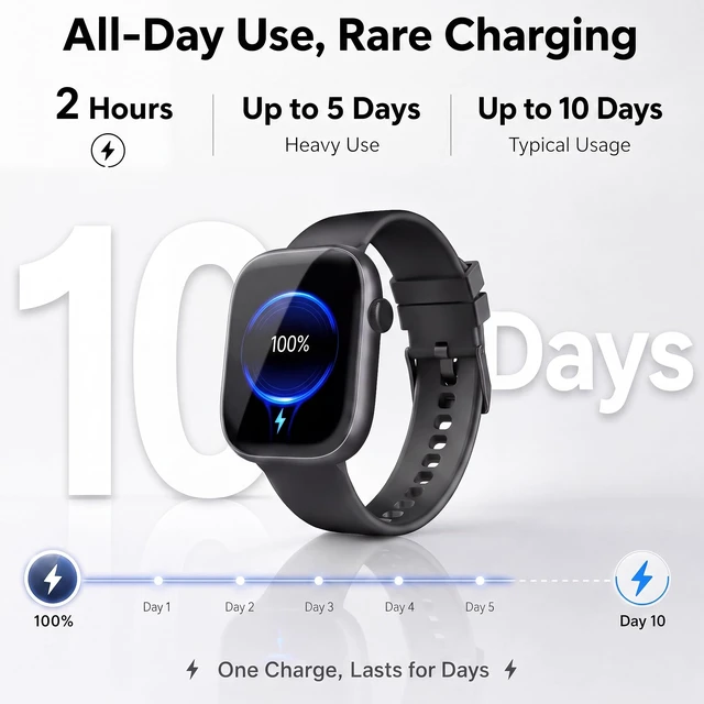 Alt view image 11 of 14 - Smart Watch for Women Men, Bluetooth Answer/Make Call, 1.83" HD Touchscreen | IP67 Waterproof Fitness Tracker, Heart Rate/Sleep Monitor, DIY Dial, Multi-Sport Modes Pedometer, Smartwatch