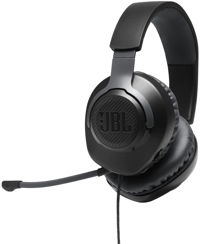 Alt view image 8 of 14 - Quantum 100 - Wired Over-Ear Gaming Headphones - Black, Large | Be at the center of the game with JBL QuantumSOUND Signature, Play even longer in memory foam comfort