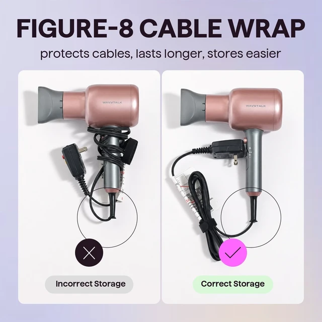 Alt view image 14 of 14 - Blown Away Ionic Hair Dryer with Diffuser for Curly Hair | 1875W Fast Drying, 3 Attachments for All Hair Types, Ceramic Healthy Shine, Lightweight & Quiet (Pink)