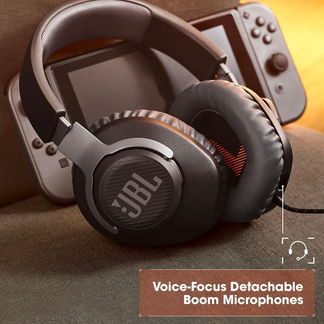 Alt view image 11 of 14 - Quantum 100 - Wired Over-Ear Gaming Headphones - Black, Large | Be at the center of the game with JBL QuantumSOUND Signature, Play even longer in memory foam comfort