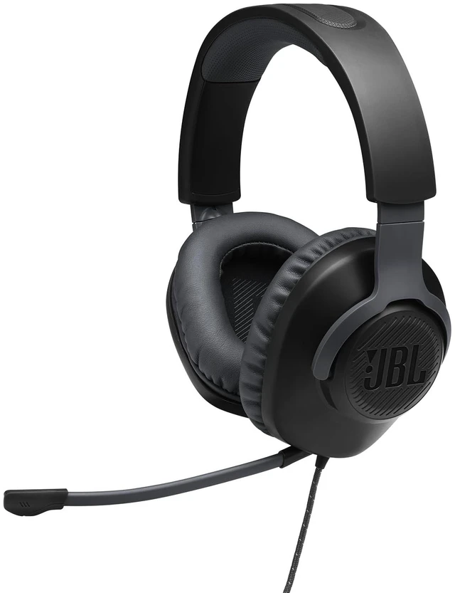 Alt view image 12 of 14 - Quantum 100 - Wired Over-Ear Gaming Headphones - Black, Large | Be at the center of the game with JBL QuantumSOUND Signature, Play even longer in memory foam comfort