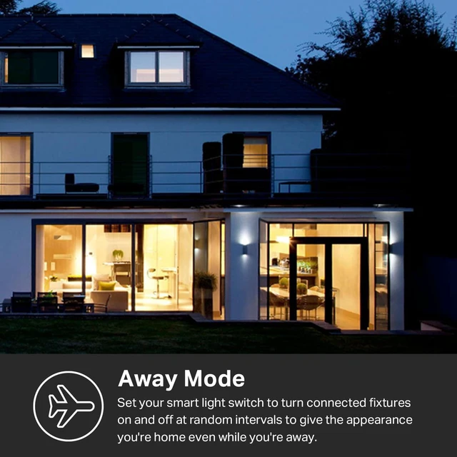 Alt view image 9 of 10 - HomeKit Smart Light Switch KS200P3, Single Pole | Need Neutral Wire, 2.4GHz Wi-Fi Light Switch Works with Siri, Alexa and Google Home, UL Certified, No Hub Required, White