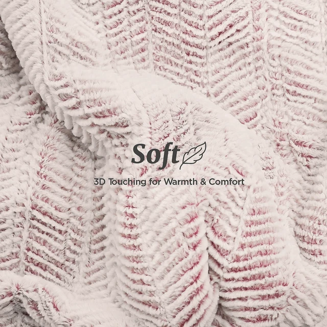 Alt view image 11 of 14 - Heated Blanket Throw 50" x 60",Fluffy Electric Blanket,Pink | Timer Settings,Auto Off,Soft Sherpa Heated Throw Blanket,Machine Washable,Fast Heating for Sofa Bed Office Use,Gifts for Mom