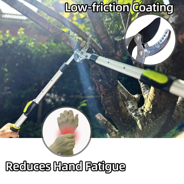 Alt view image 10 of 14 - Loppers for Tree Trimming Heavy Duty, Extendable 21-26" Branch Cutter | Tree Pruner with Compound Action, 1.6" Clean Cut Capacity Tree Clippers, Long Handle Pruning Shears for Gardening & Yard Work