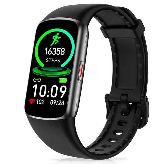 Alt view image 8 of 14 - Fitness Tracker with 24/7 Heart Rate, Blood Oxygen Sleep Monitor, 123 Sports Modes Calories Smart Watch,IP68 Waterproof Step Counter Activity Trackers Health Pedometer for Women Men (Black)