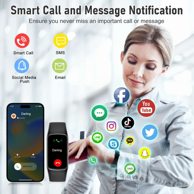 Alt view image 14 of 14 - Fitness Tracker with 24/7 Heart Rate, Blood Oxygen Sleep Monitor, 123 Sports Modes Calories Smart Watch,IP68 Waterproof Step Counter Activity Trackers Health Pedometer for Women Men (Black)