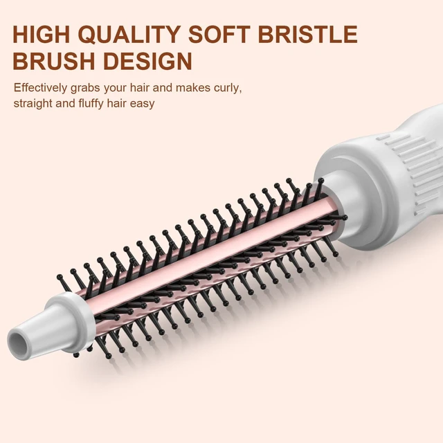 Alt view image 10 of 12 - Thermal Brush 0.5 Inch Curling Iron Volumizing Heated Round Brush | No-airflow 1/2 Inch Ceramic Tourmaline Heated Hot, Multifunctional Styler Curling Wand
