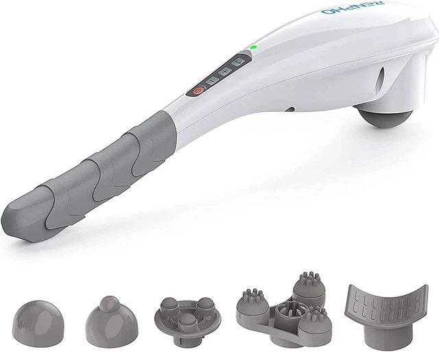 Alt view image 8 of 14 - Cordless Handheld Massager, 5 Adjustable Speeds and Massage Modes | Rechargeable Electric Neck Massage Tool for Muscle Tension, for Shoulder, Back & Leg, Home, Office, Travel Use, Gift Idea