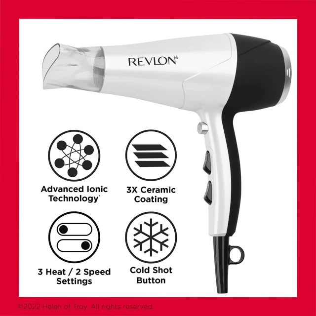 Alt view image 13 of 14 - Volume Booster, Hair Dryer with Curl Enhancing Diffuser, White | 1875W drying power, infrared moisture care, ionic frizz control, volume boost