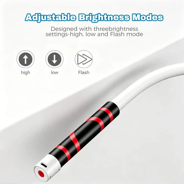 Alt view image 9 of 14 - Bendable LED Work Light 28.7 Rechargeable | 3 Modes Inspection Light, Bendable LED work light provides flexible lighting for tight and hard-to-reach areas