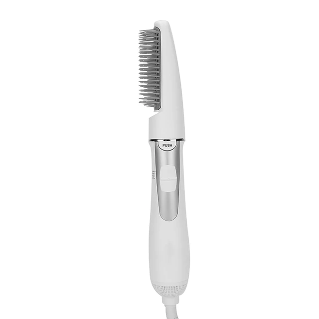 Alt view image 8 of 14 - 2-In-1 Electric Hair Dryer Styling Tool - Blow Dryer Brush with Teasing Comb, 3 Gear Adjustable Hair Straightener (US Plug)